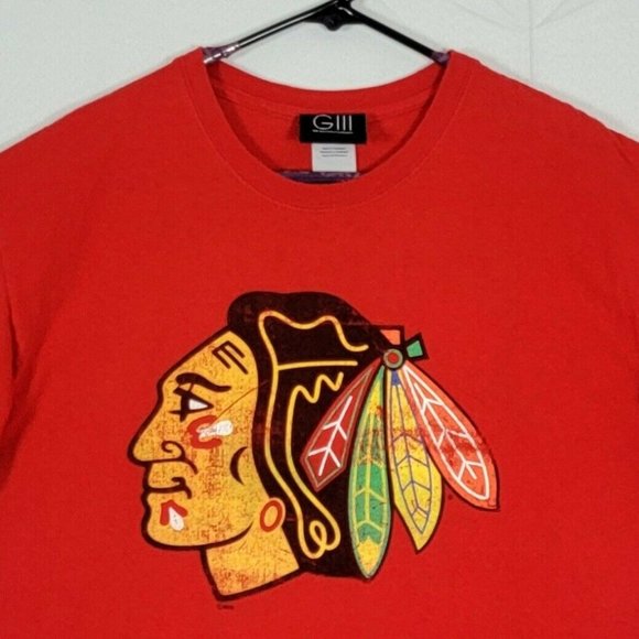 GILL Sports By Carl Banks T-Shirt NHL Chicago Blackhawks - Picture 3 of 12